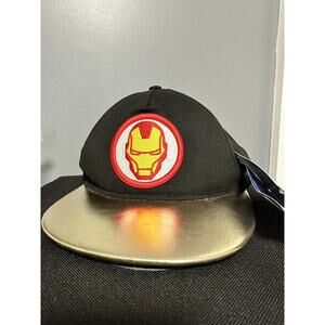 Officially Licensed Iron Man Masked Headwear Snapback Cap Hat Kids One Size
